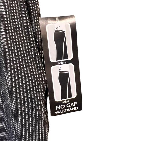 Kim Rogers Black Textured Slacks Flat Front Straight Leg Dress Pants Size 8 NWT - Picture 3 of 14